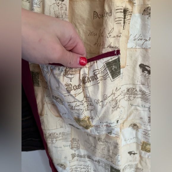 Vintage handmade postcard apron - Picture 5 of 8